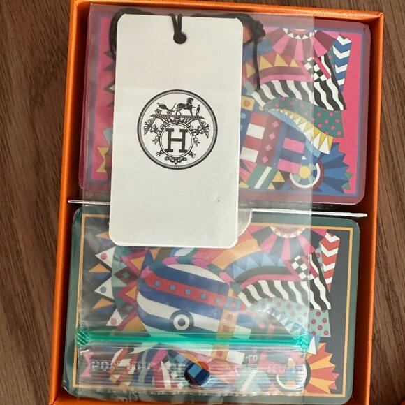 Hermes Poker Playing Cards Set of 2 - Picture 2 of 3
